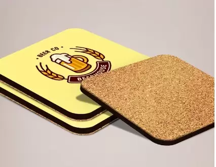 Customisable Cork Coaster - 3568