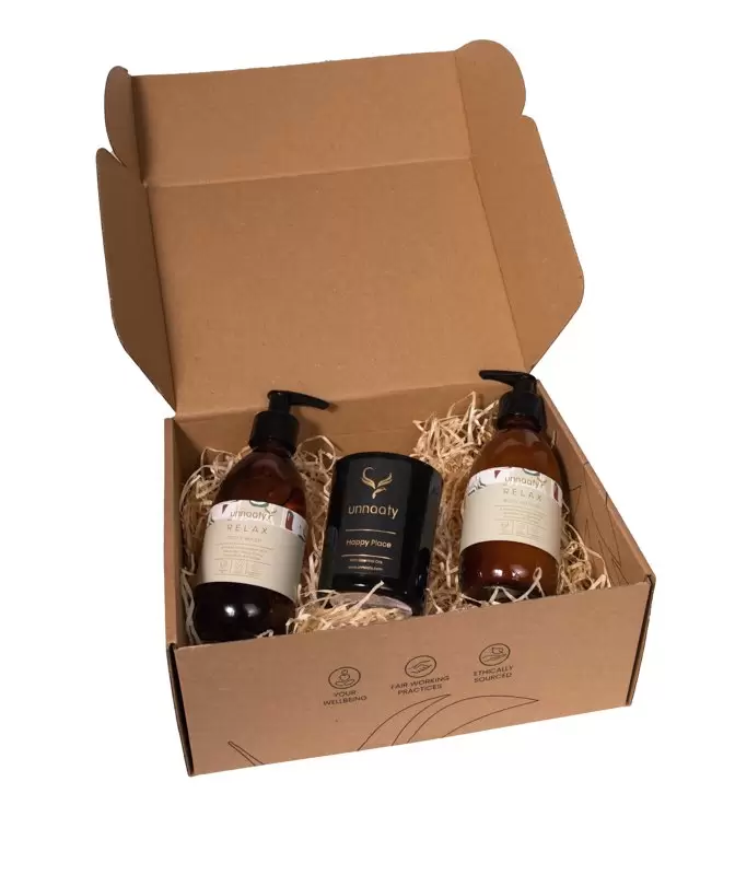 Relax Gift Box - cosmetics & vegan candle-252