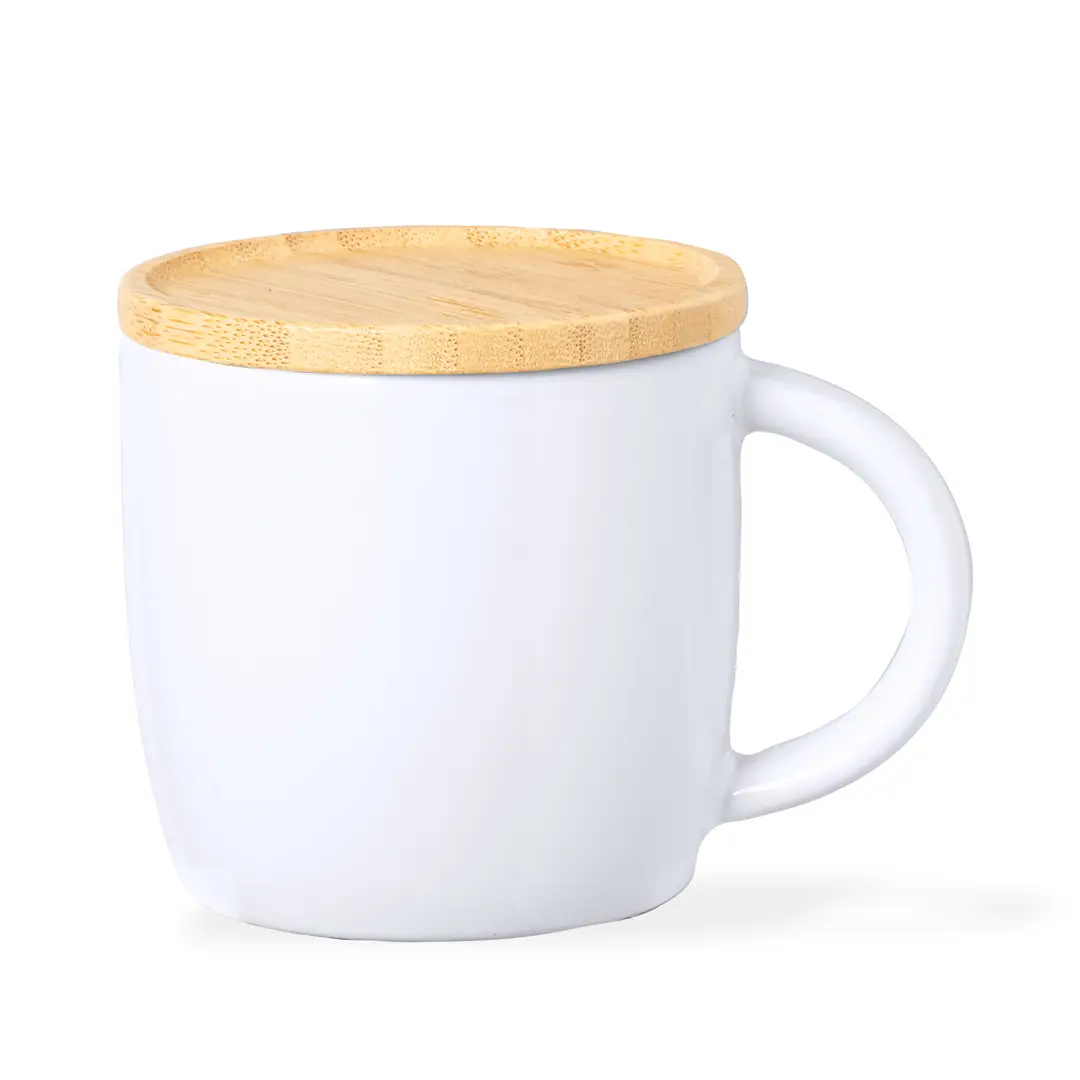 Ceramic Mug With Lid 250ml - 9917