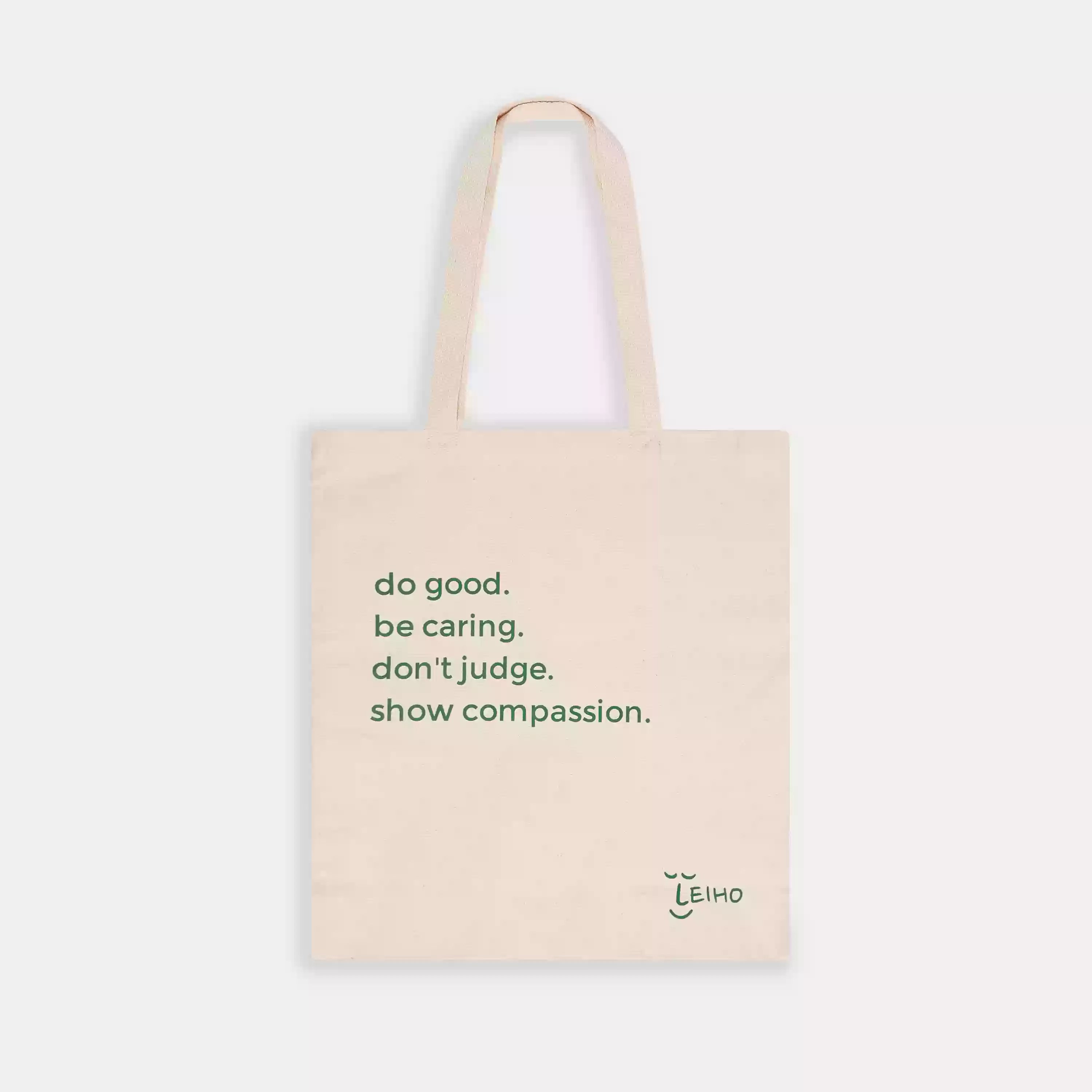 Premium Canvas Tote Bag - 'Do Good' Slogan Print-4302