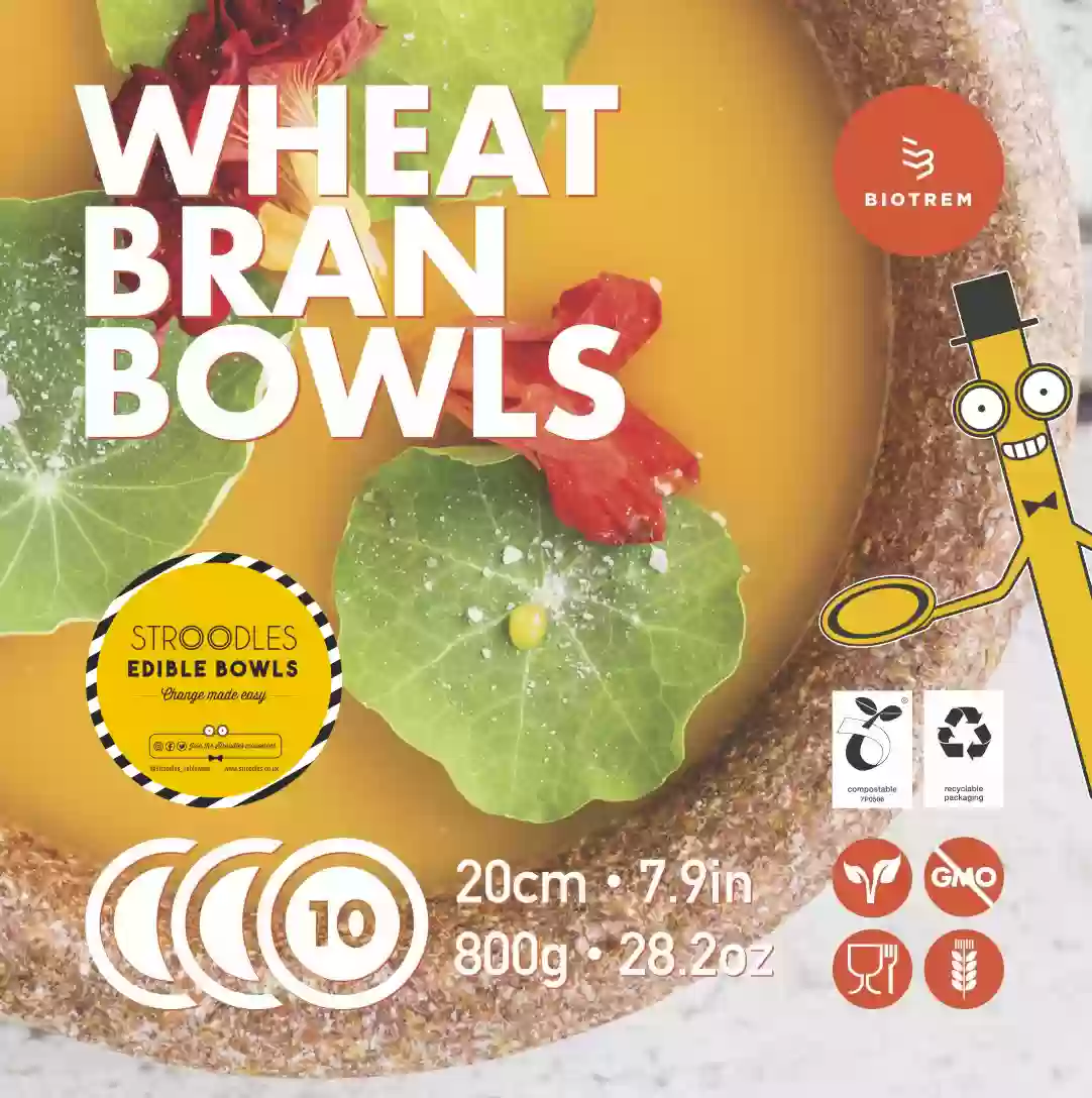10 Edible Round Bowls - 1041