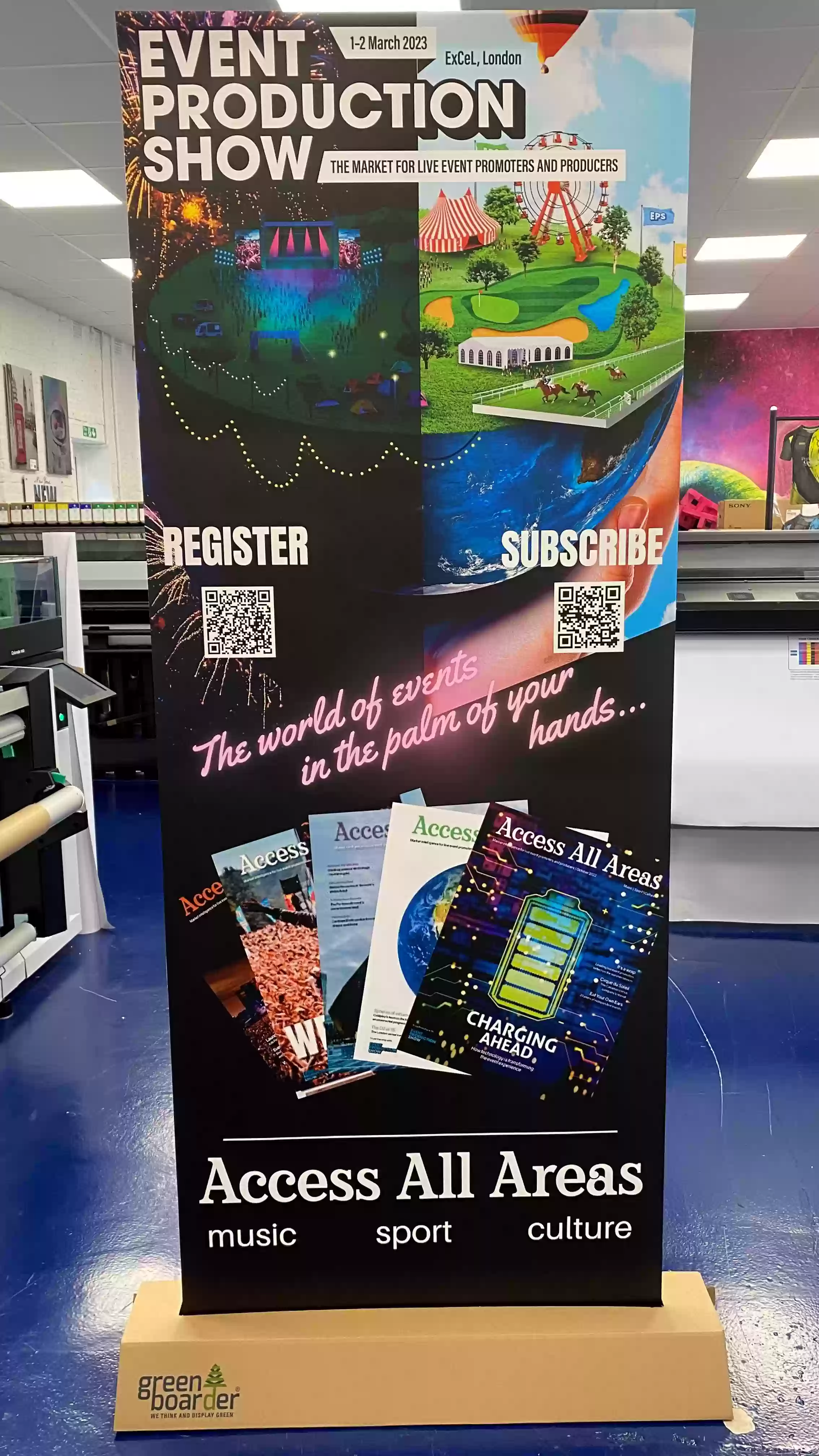 Cardboard Roll Up Banner - 100% Recyclable-5198