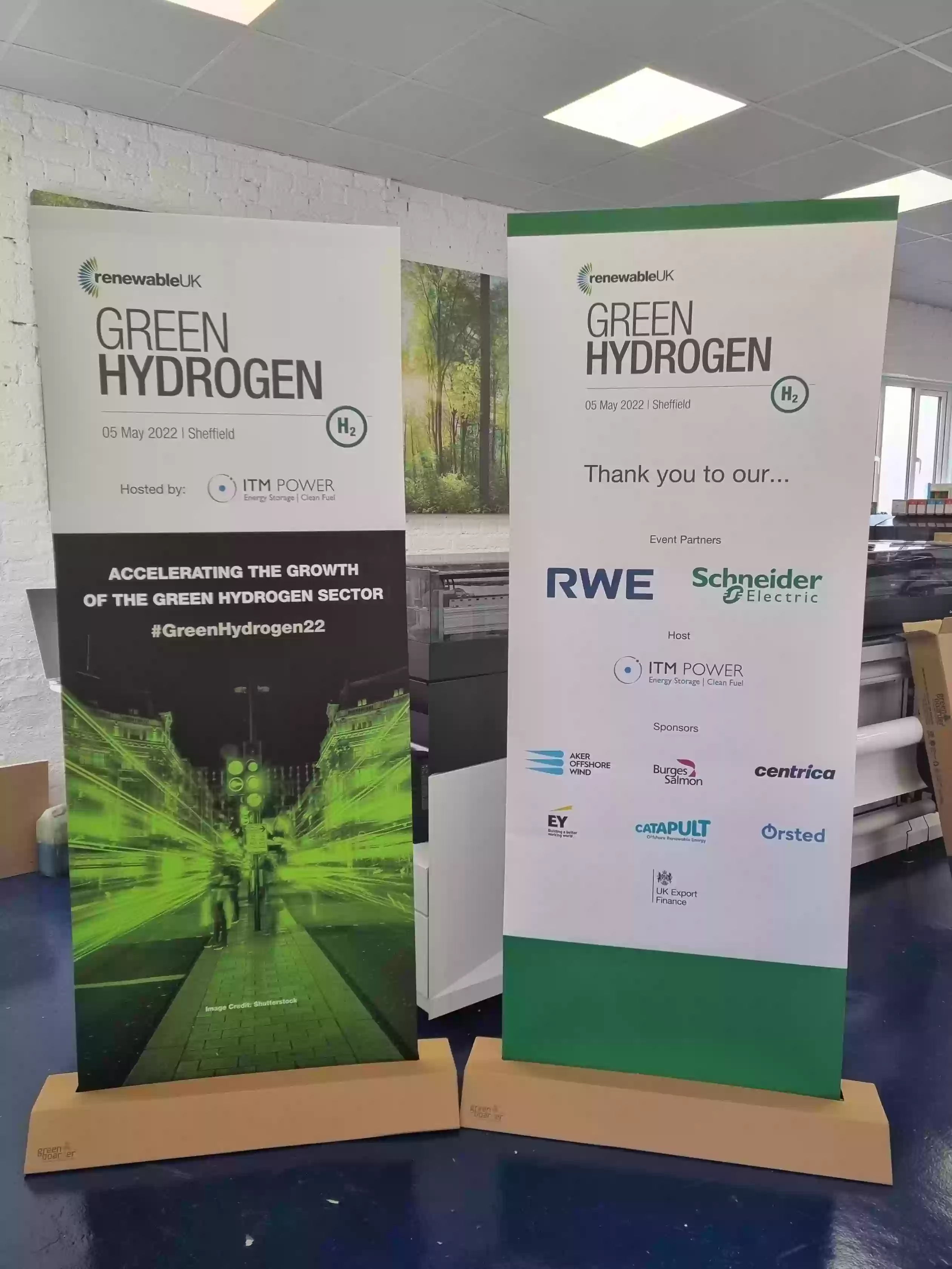 Cardboard Roll Up Banner - 100% Recyclable - 6099