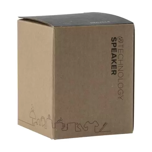 Bamboo Block Speaker with wireless charger - 8290