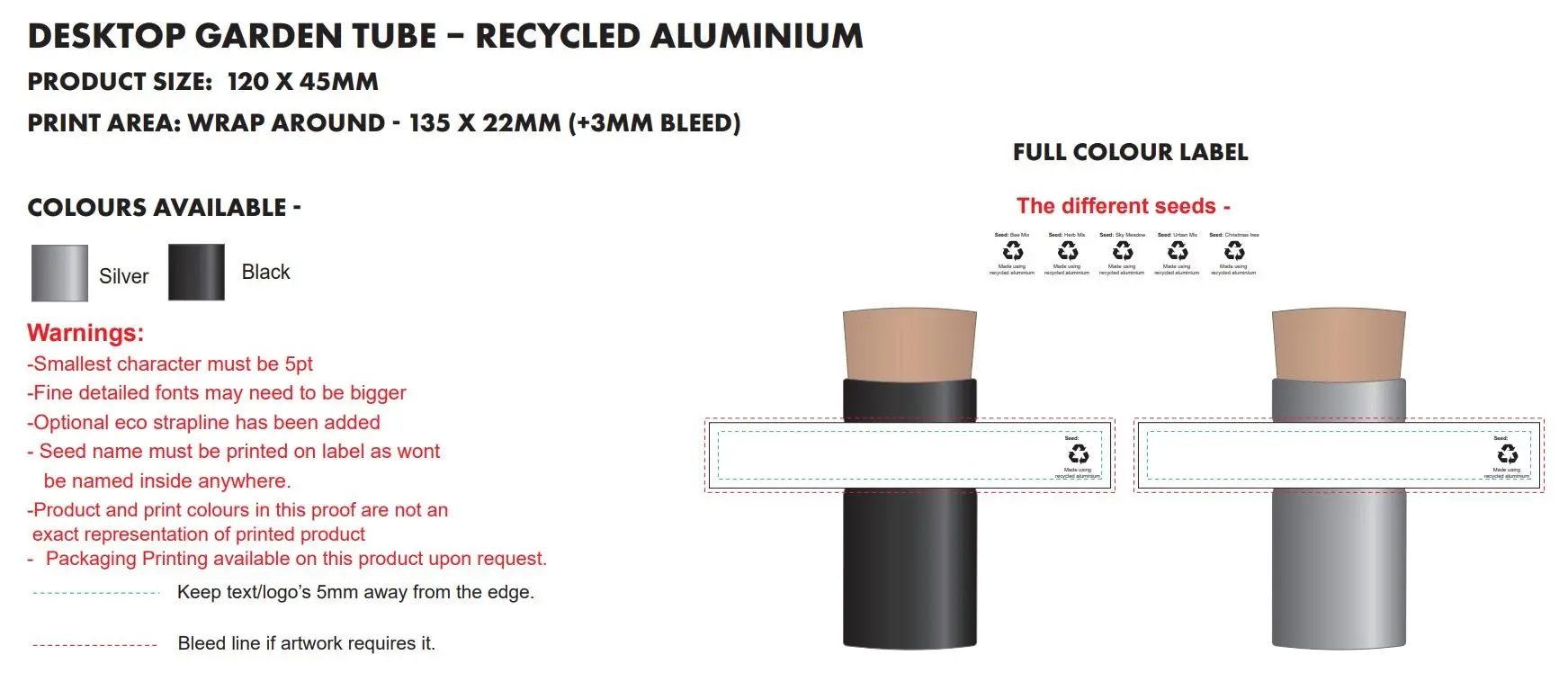 Silver brushed finish options