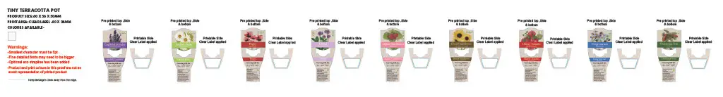 Mini Plant Kit with Custom Printed Label - 200
