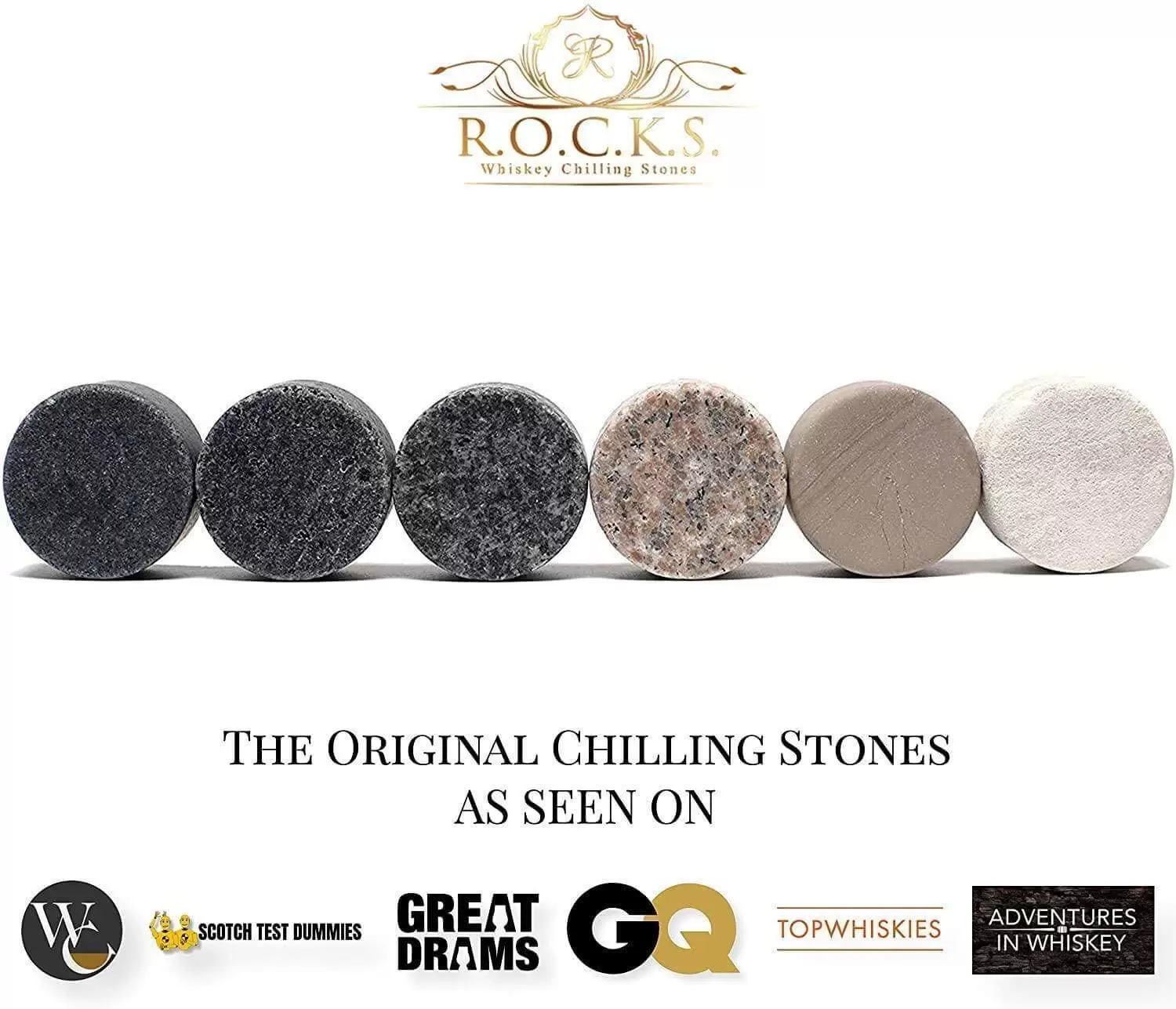 Whiskey Stones & Crystal Nosing Glass Gift Set  - 8468