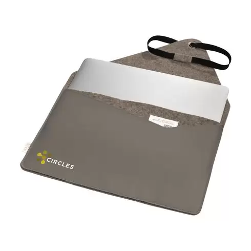 Laptop Sleeve 13 inch - Recycled Felt & Apple Leather  - 4168