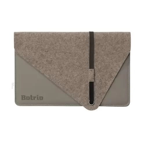 Laptop Sleeve 15 inch - Recycled Felt & Apple Leather -641