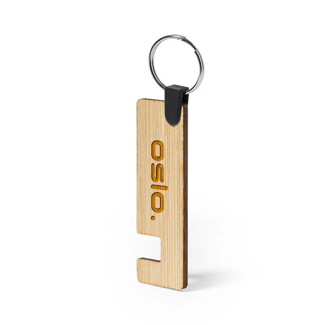 Bamboo Key Ring Smartphone Holder