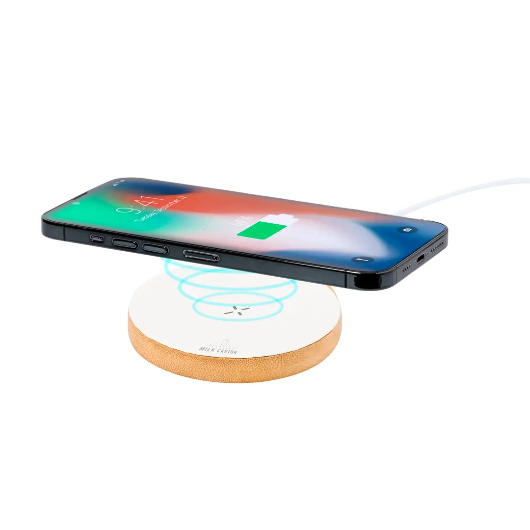 Recycled Milk Carton / Bamboo Wireless Charger