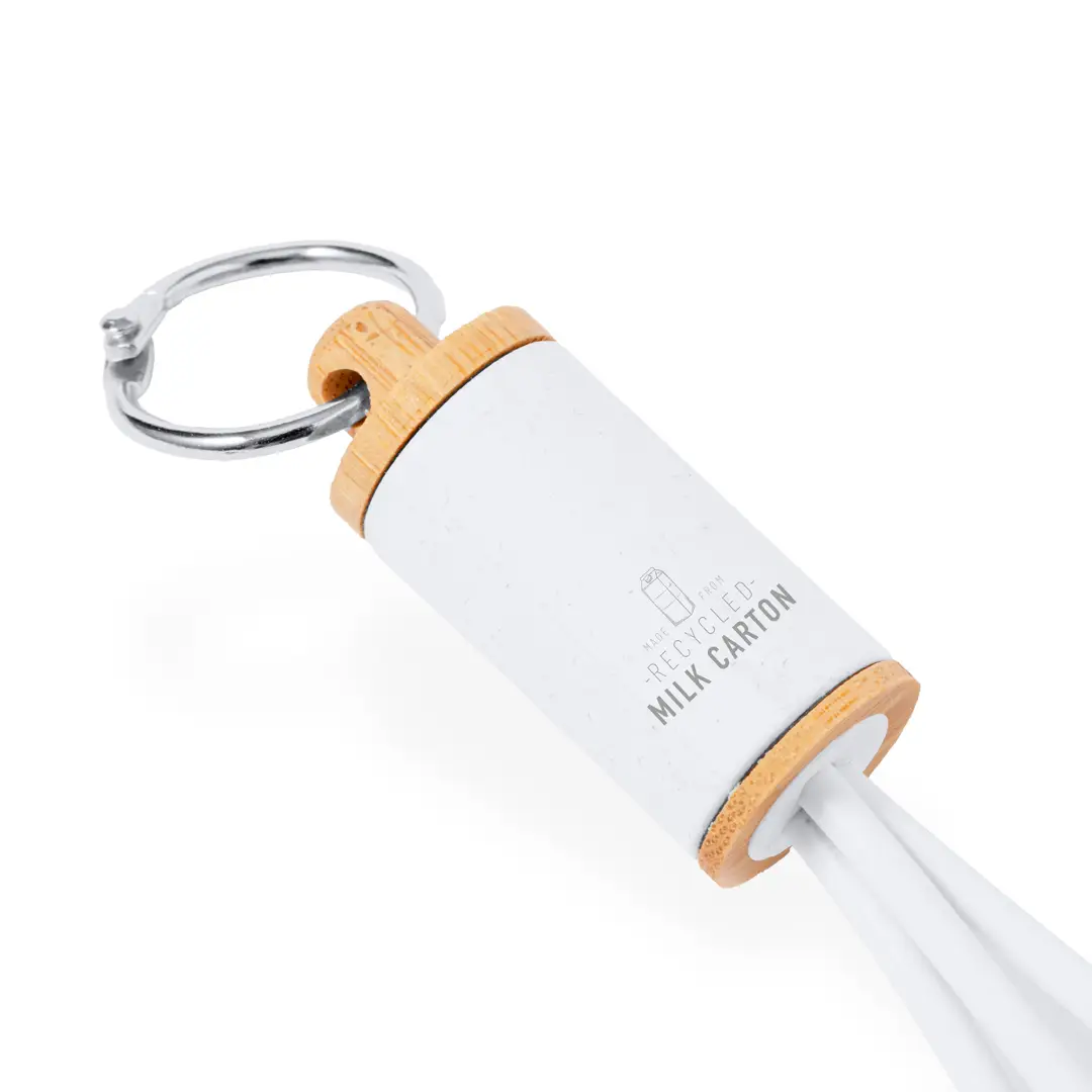 Recycled Milk Carton / Bamboo Charging Cable