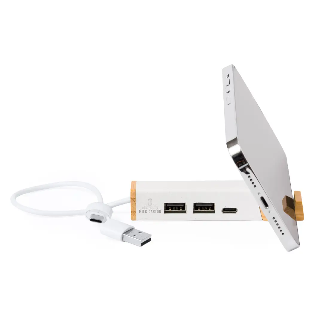 Recycled Milk Carton / Bamboo USB Hub