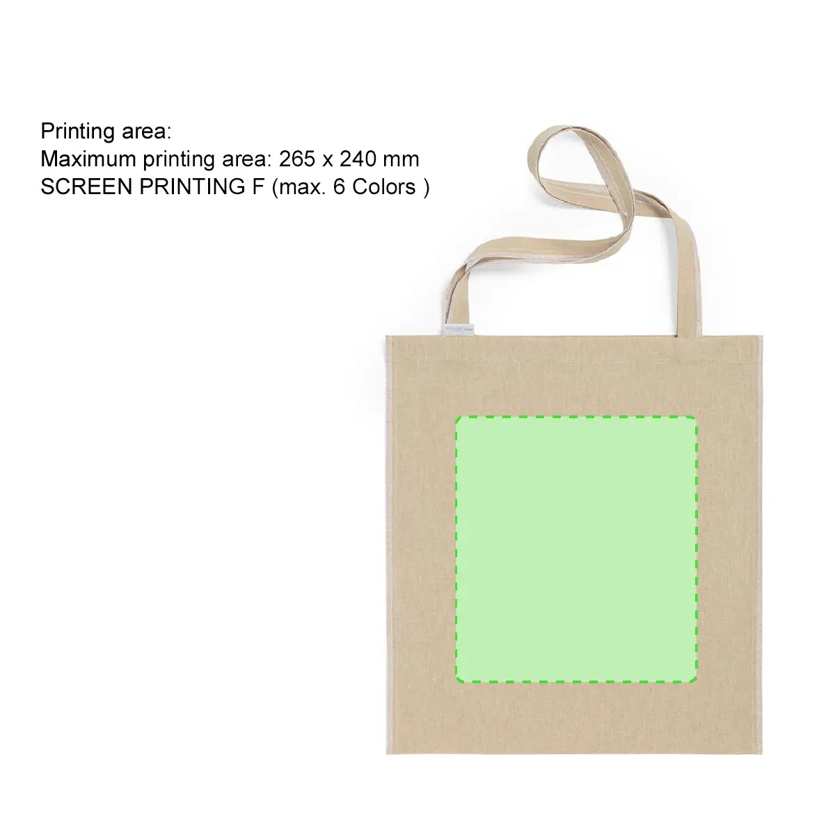 Earth Tones Recycled Cotton Bag - 3477
