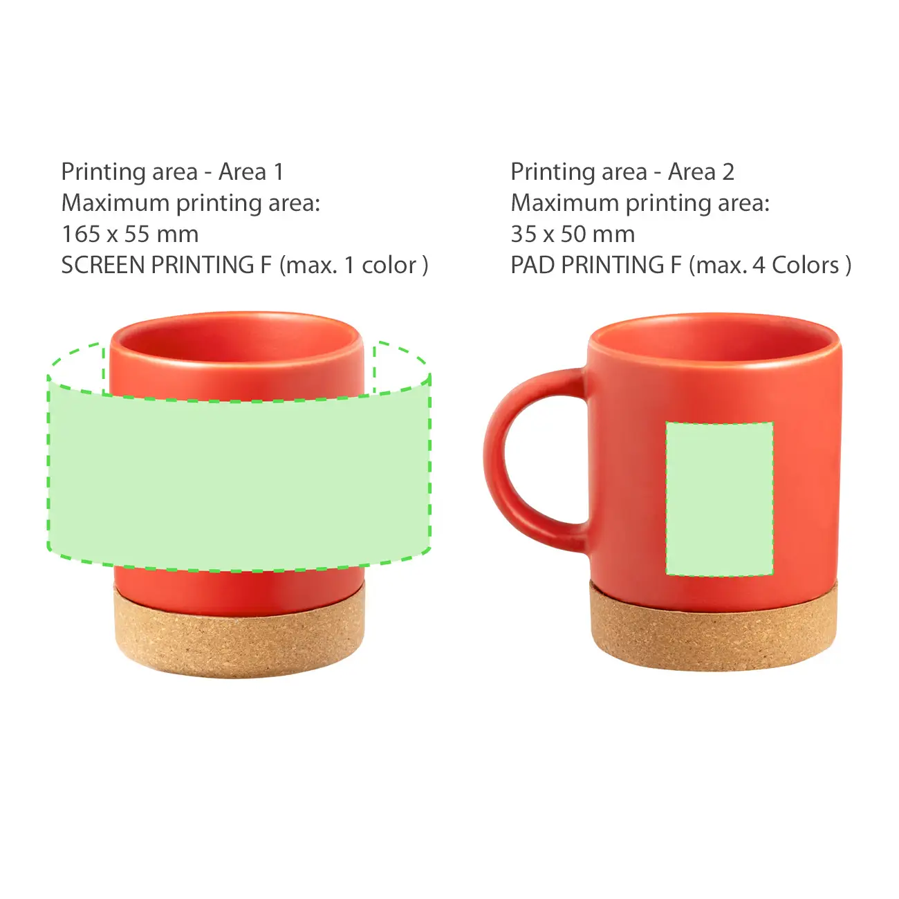 Ceramic/Cork Mug 350ml