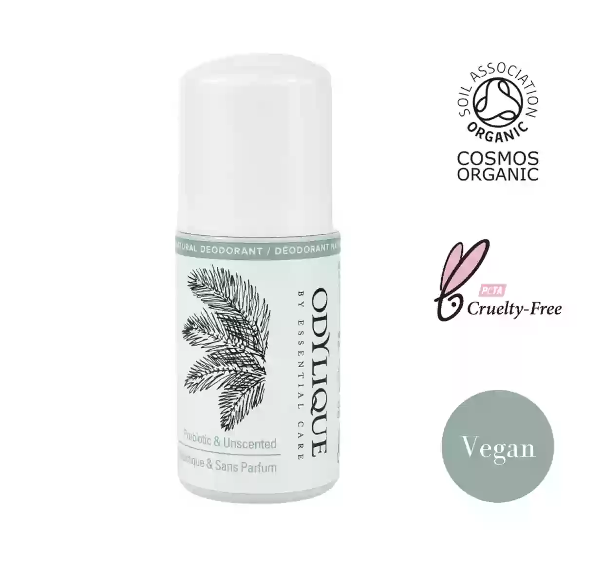 Prebiotic Natural Unscented Deodorant - 50ml-7366