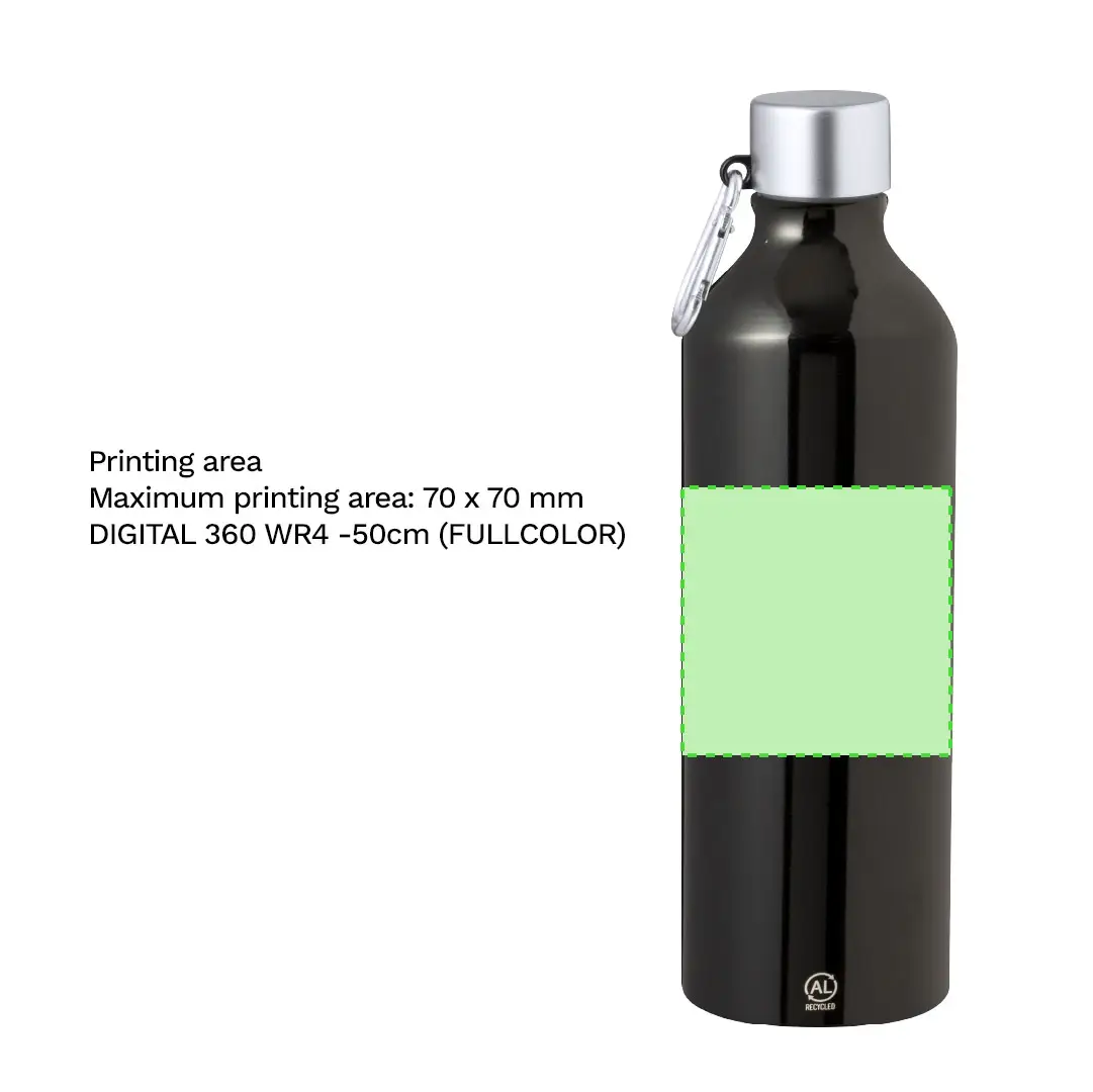 Recycled Aluminium bottle 800ml - 8212