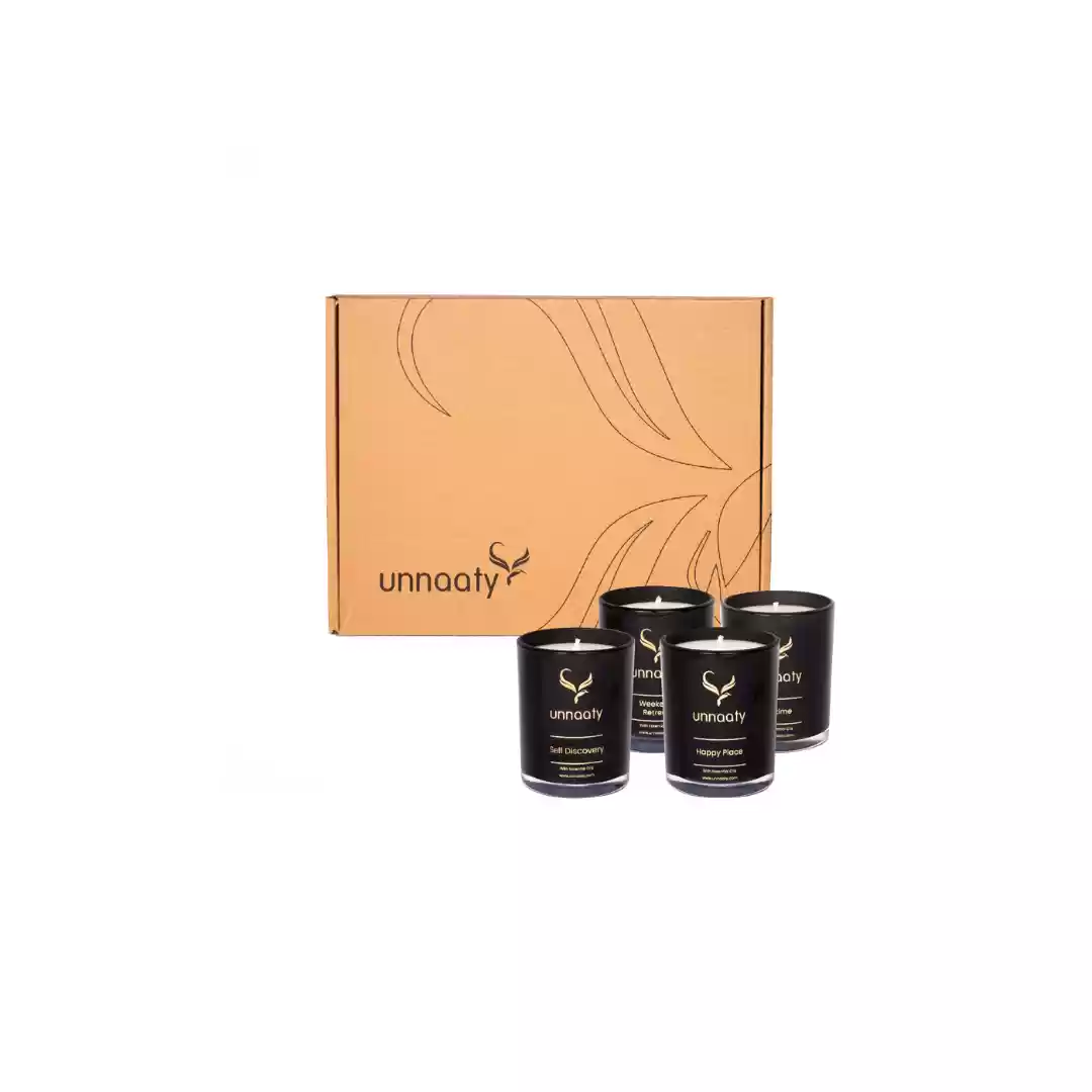 Travel Candle Gift Box (4 units) - Vegan & Made in UK-3796