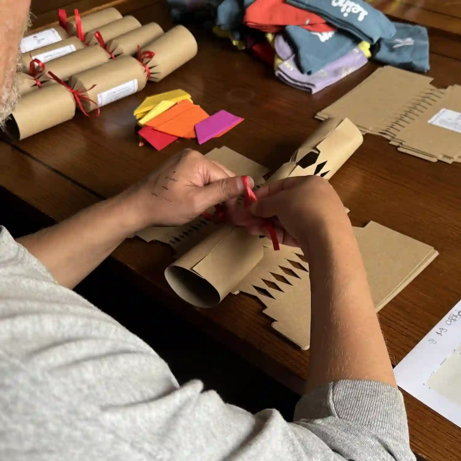 Handmade Ecofriendly Christmas Sock Crackers