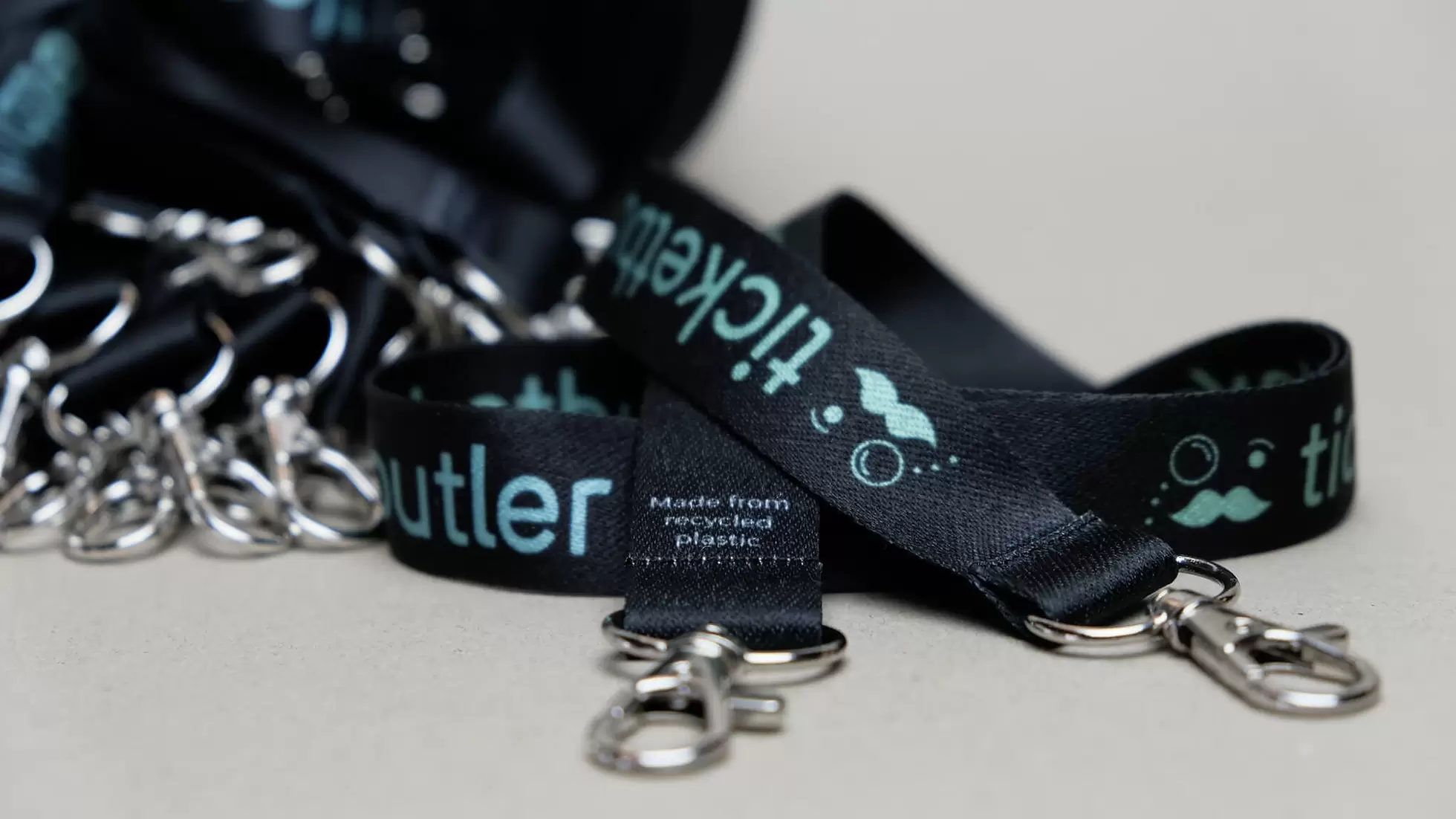 Lanyards from recycled plastic-628