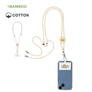 Bamboo / Cotton Phone Lanyard