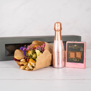 Flowers Prosecco and Chocolate Gift Box - 2585